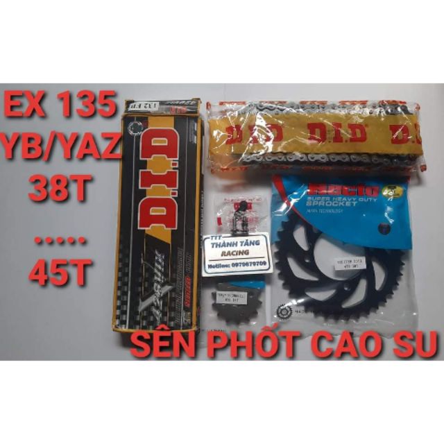 NHÔNG SÊN DĨA EXCITER 135/YAZ/YB 125 SÊN PHỐT TFX BAO BÌ MỚI CHÍNH HÃNG THAILAN