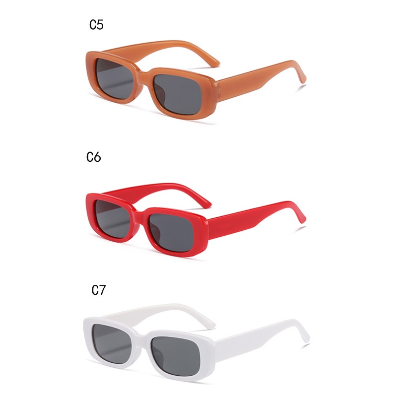 Kính Mát Hình Oval Màu Trơn Chống Tia UV400 Thời Trang Hàn Quốc Cho Bé