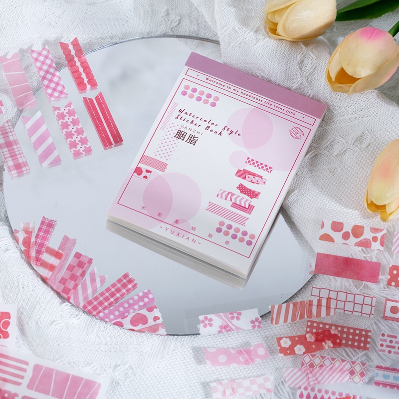 Bộ 50 Tờ sticker 4 Kiểu Nhật Bản Đơn Giản DIY