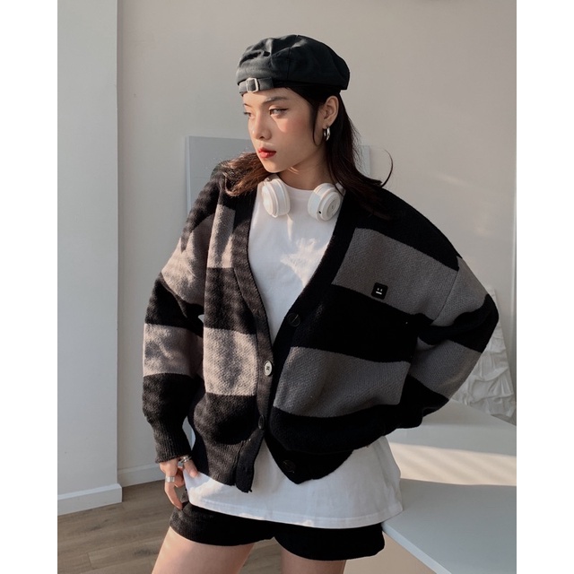 ÁO CARDIGAN OVERSIZE CHUBBIE chất liệu len dày dặn, đanh mịn - CHUBBIE EMOTIONAL Cardigan
