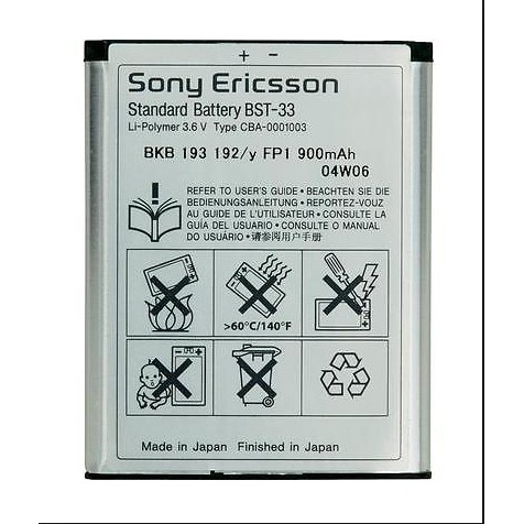 Pin Zin cho điện thoại Sony BST-33