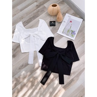 ÁO THUN HỞ LƯNG CỘT NƠ SIÊU XINH
