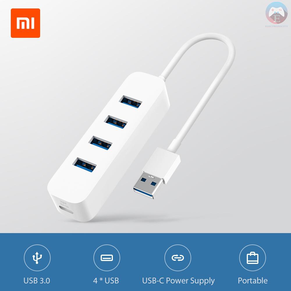 Ê Xiaomi USB3.0 Hub Multi 4 USB Splitter High Speed USB-C Hab TF Card Reader All In One For PC Computer Accessories