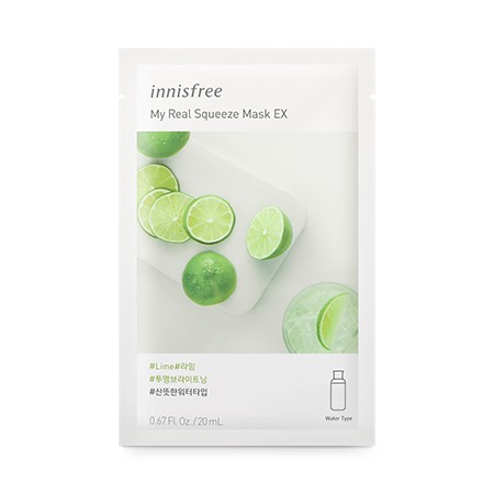 Mặt Nạ Giấy Dưỡng Da Chiết Xuất Từ Chanh, Yuzu Jeju Innisfree My Real Squeeze Energy Mask EX