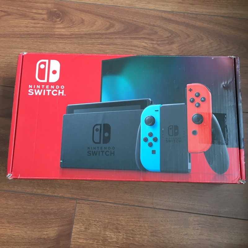 Nintendo switch v2 neon full box