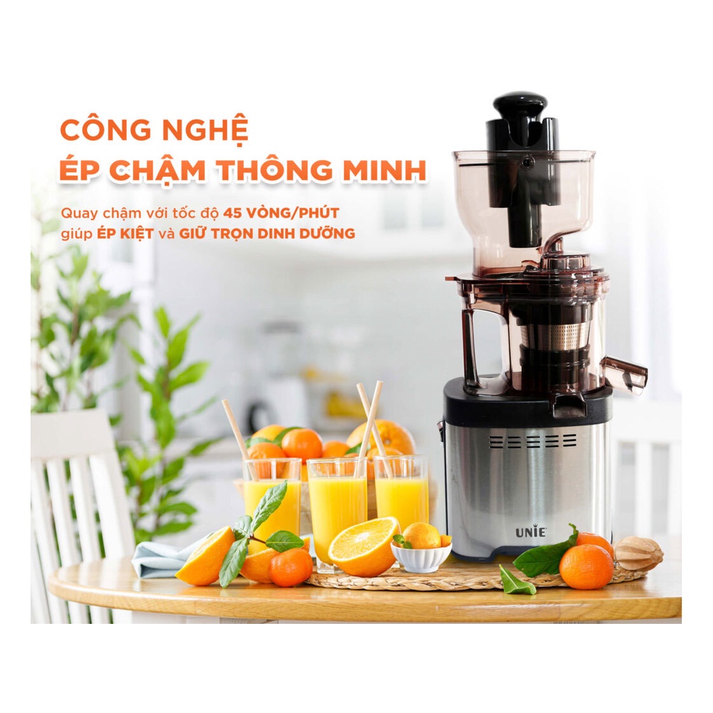 Máy Ép Trái Cây Hoa Qủa Chậm Unie 400w Hàng Chính Hãng Cao Cấp Bảo Hành 2 Năm