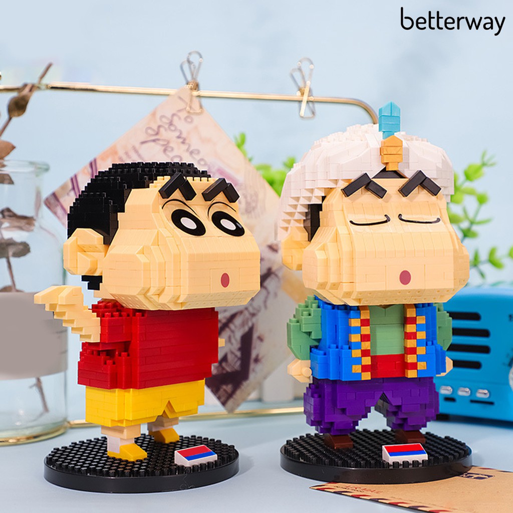 1 Bộ Khối Lắp Ráp Nhân Vật Hoạt Hình Shin Chan Dành Cho Trẻ Em