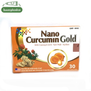 Viên Uống Tinh Chất Nghệ, Giảm Co Thắt Dạ Dày, Nano Curcumin Gold Hộp 30 Viên