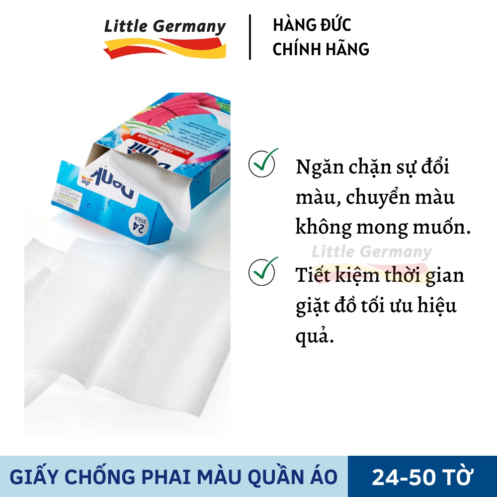 Giấy hút màu và chống phai màu quần áo Denkmit - Hàng nội địa Đức