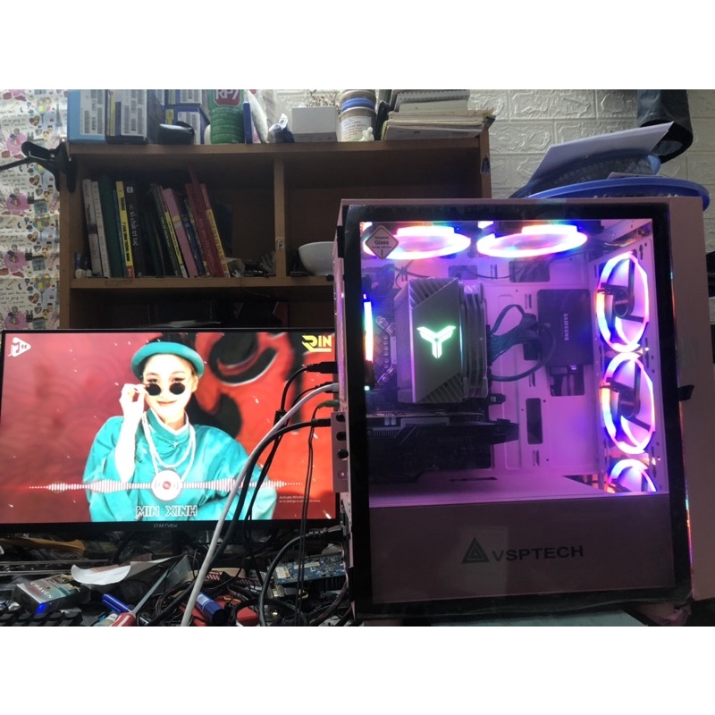 Case máy tính chuyên đồ hoạ live stream games. cpu itel core i3,core i5 gen 10