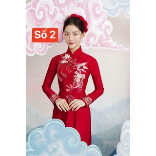 Áo dài gấm tơ cao cấp
