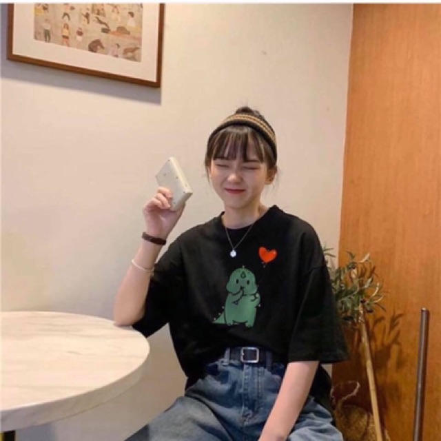 Áo thun khủng long trái tim [Ảnh Thật] giá tận xưởng | BigBuy360 - bigbuy360.vn