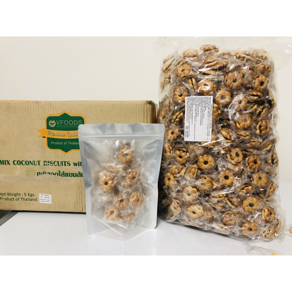 gói 500g bánh bông mai nhân dứa nhập khẩu Thái Lan
