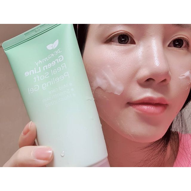 [Combo làm sạch] Tẩy Tế Bào Chết Dearmay Green Line Real Soft Peeling Gel 150ml + Sữa Rửa Mặt Dearmay Green Line Natural