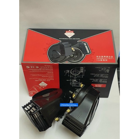 Còi Chống nước DCN japan 12V, sản phẩm 1 đổi 1 trong vòng 12 tháng