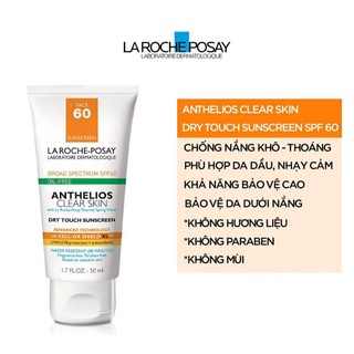 Kem chống nắng Laroche Possay vạch xanh SPF 60 Anthelios cho da dầu mụn