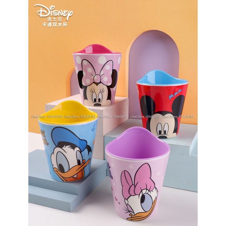 Ly nhựa uống nước melamine Frozen Elsa Mickey Princess Car Disney cho trẻ em bé trai gái