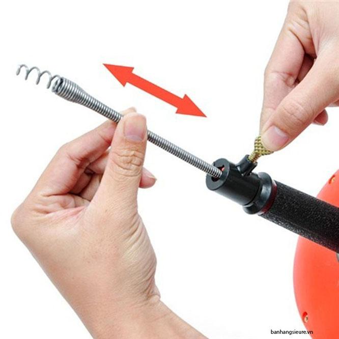 [SALE 50%] Thông Tắc Cống. Thông Cống Nghẹt. Dụng Cụ Thông Cống Dây Dài 5m Chuyên Nghiệp Dạng Lò Xò, Dễ Dàng Sử Dụng