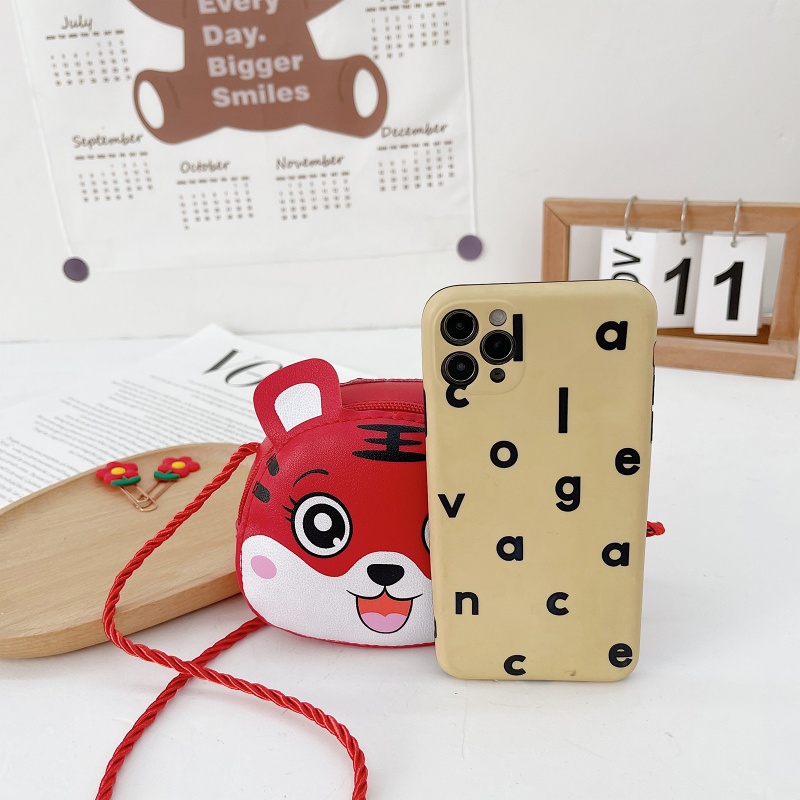 Túi Đeo Chéo Vai Mini Hình Chú Hổ Dễ Thương Dành Cho Bé Gái