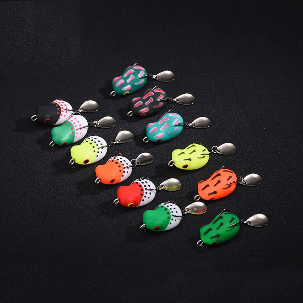 Mồi Câu Cá Giả 4cm 8.5g Có Móc Câu Hình Ếch Mềm Mại Dễ Tháo