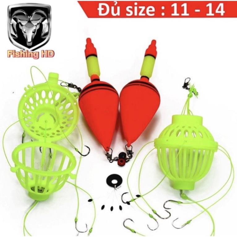 Bộ Lưỡi Câu Bom Mè Lưỡi Câu Lăng Xê Cá Mè [Hộp 2 bộ] LC13 đồ câu FISHING_HD