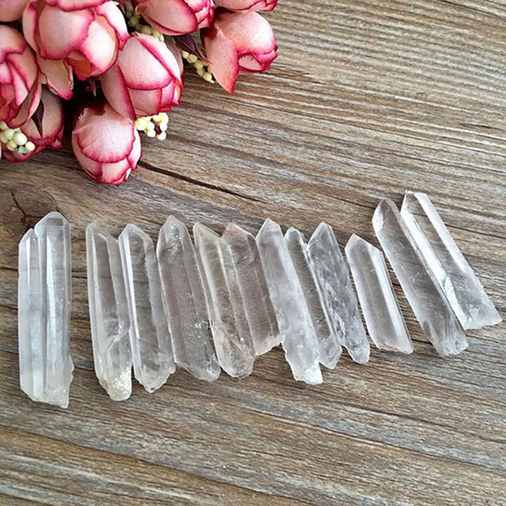 EPAY 50g Lô Tây Tạng Tự nhiên rõ ràng Crystal Crystal Quartz Điểm chấm dứt Cây đũa phép