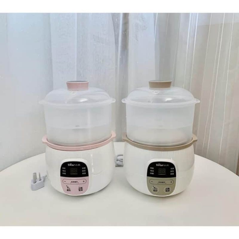 Bộ nồi nấu cháo chậm bear 0,8l hàng chính hãng