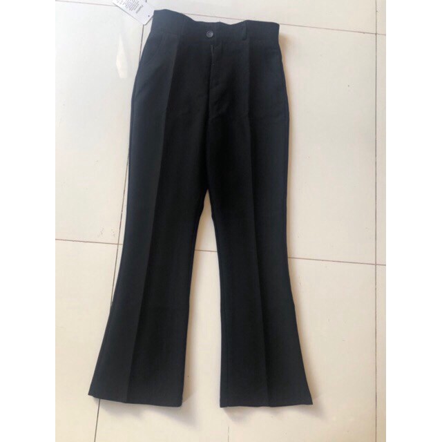 Quần tây công sở ống loe vải tuyết mưa