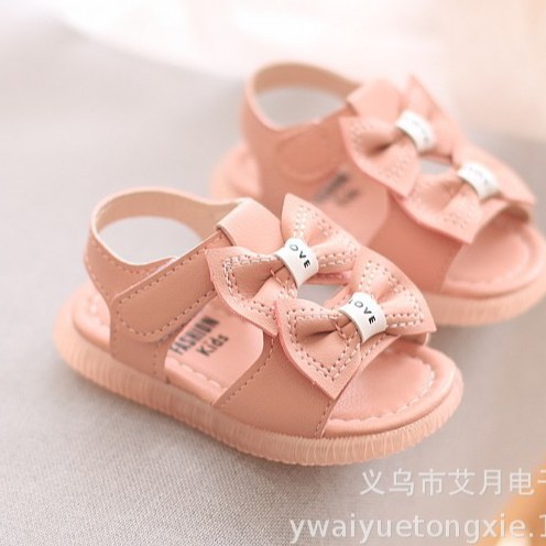 Giày bé gái - Sandal Nơ cho bé rất xinh cho bé gái từ 0-3 tuổi