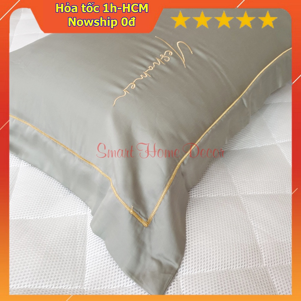 Vỏ gối nằm 50x70cm,lụa 100%Tencel 60S, cao cấp nhất thị trường, siêu mềm mát mịn (Ảnh shop tự chụp) | BigBuy360 - bigbuy360.vn