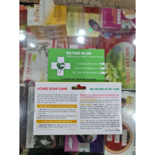 Acnes Scar Care Gel mờ vết thâm và liền sẹo 12g