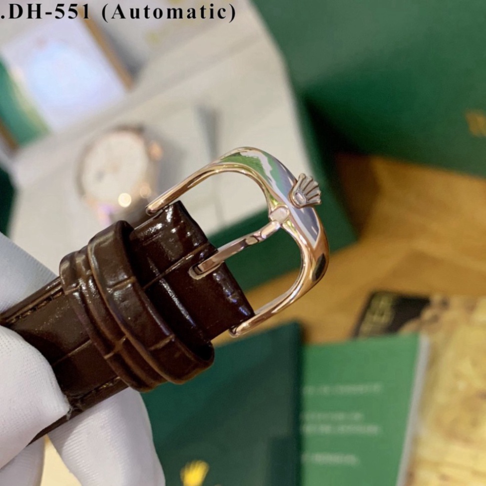 Đồng hồ nam Rolex máy cơ automatic dây da sang trọng chống xước bảo hành 12 tháng | BigBuy360 - bigbuy360.vn