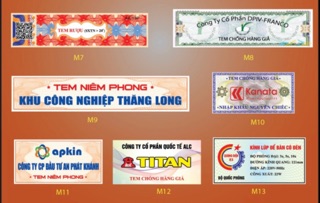 Tem vỡ, tem bảo hành, tem chống hàng giả