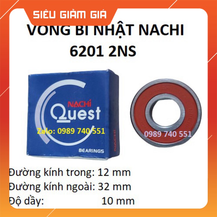 Vòng bi nhật Nachi 6201-2NS