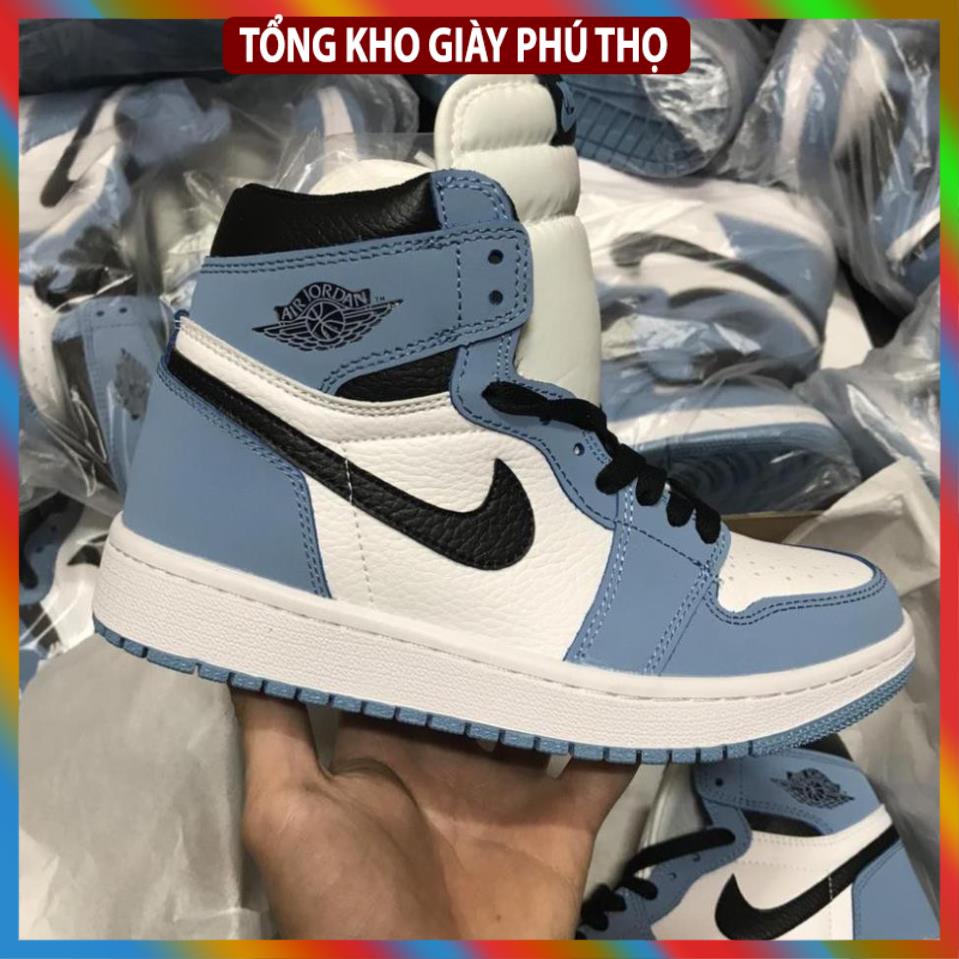Giày thể thao Jordan cao cổ đen trắng, Giày air Jodan 1 high panda cao cổ nam nữ dễ phối đồ cực hot Full Box Bill