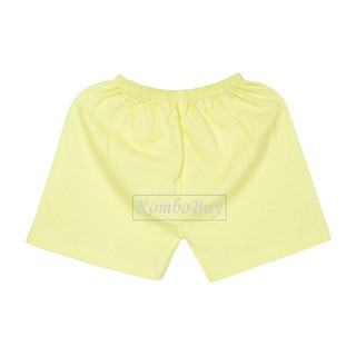 Combo 3-5 Quần đùi sơ sinh cotton nhiều màu dễ thương cho bé từ sơ sinh đến 11kg