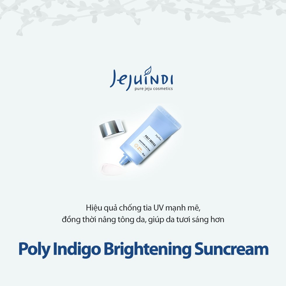 [Xả kho Date 6/2022] - Kem chống nắng nâng tone da Hàn Quốc Poly Indigo SPF50+/PA++++ 50ml