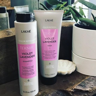 DẦU GỘI VÀ MẶT NẠ BỔ SUNG HẠT MÀU TÍM LAKME TEKNIA VIOLET LAVENDER 300ML - 250ML - 1000ml