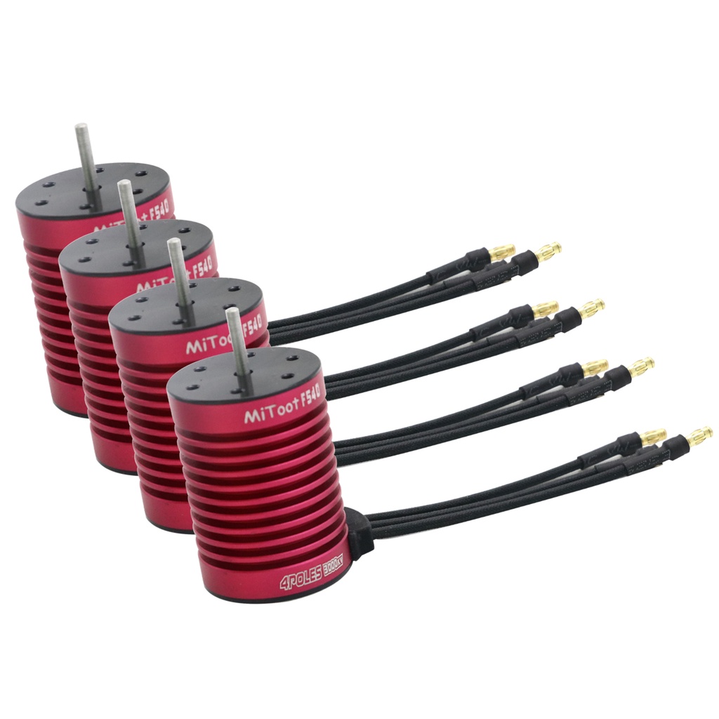 Động Cơ Không Chổi Than F540 3000KV 3300KV 3930KV 4370KV Tỉ Lệ 1/10 Cho Xe Điều Khiển Từ Xa