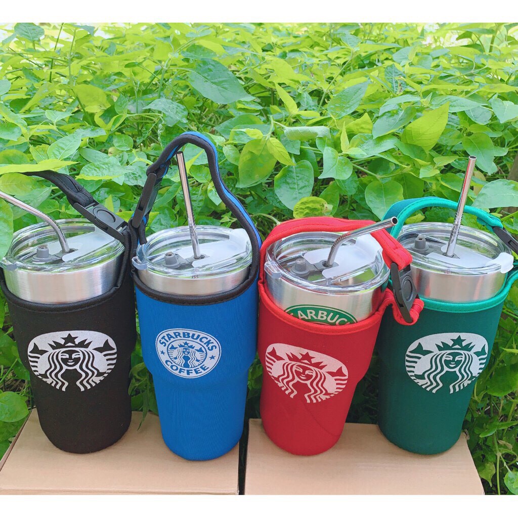 Ly Giữ Nhiệt Thái Lan 900ml Nắp Chống Tràn + Tặng Kèm Bộ Phụ Kiện 2 ống Hút, Cọ Rửa Và Túi Đựng Thời Trang
