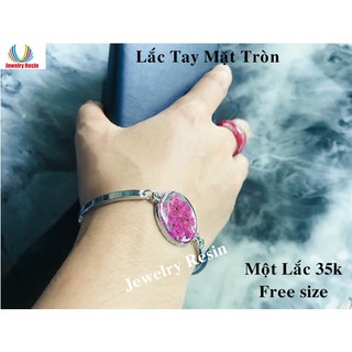 Lắc Tay Mặt  Tròn Xi Bạc