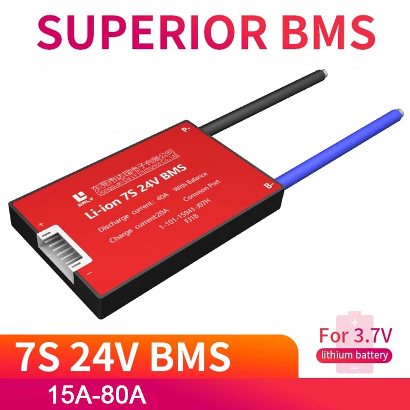 Bảng mạch bảo vệ pin lithium 7S 15A 20A 30A 40A 50A 60A 80A 24V chất lượng tốt