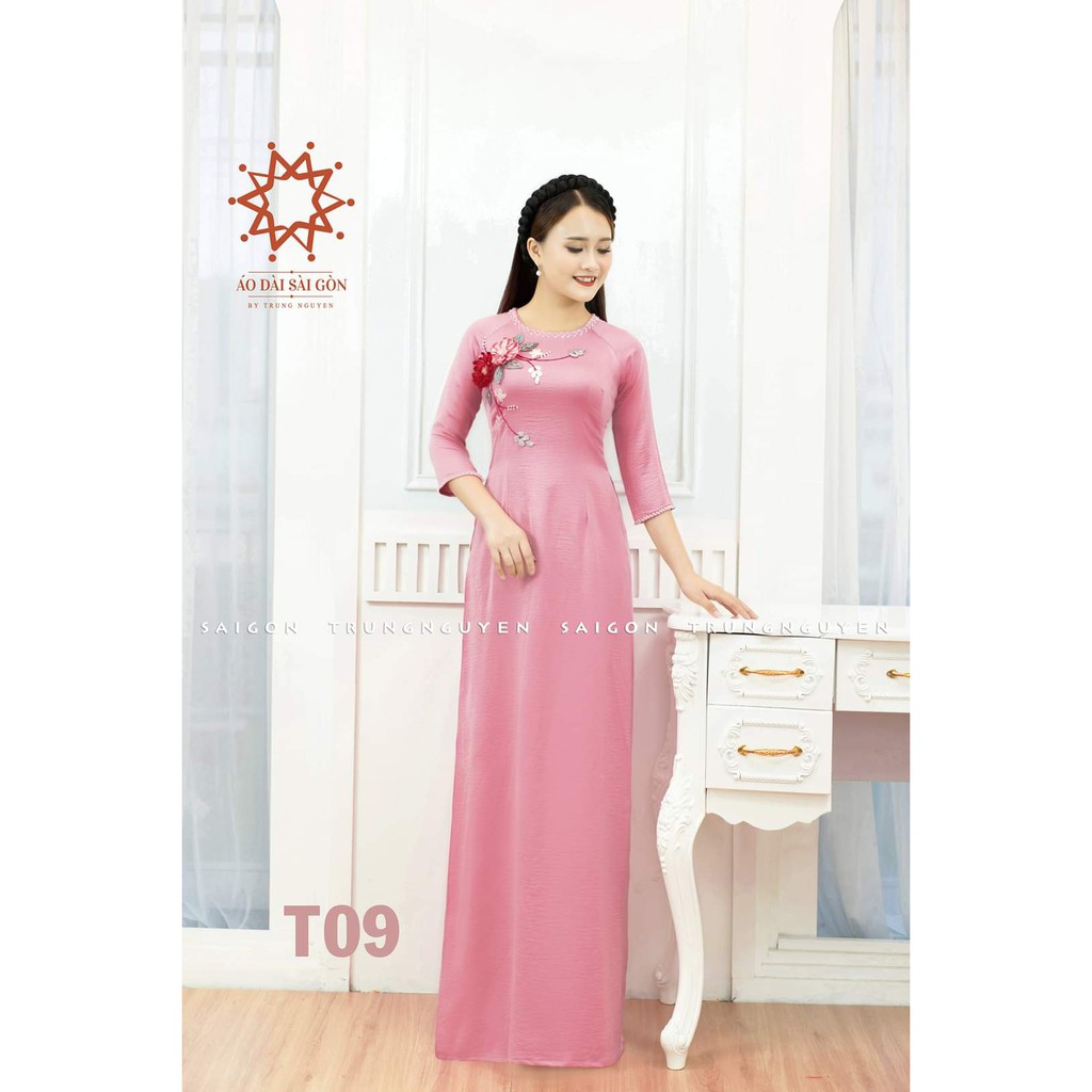 ÁO DÀI THÊU HOA CỰC XINH