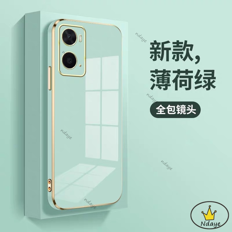 Ốp Lưng OPPO A76 A96 A74 A95 A55 Reno 7Z Ốp Điện Thoại Màu Trơn Hình Máy Ảnh Cho NDYZB