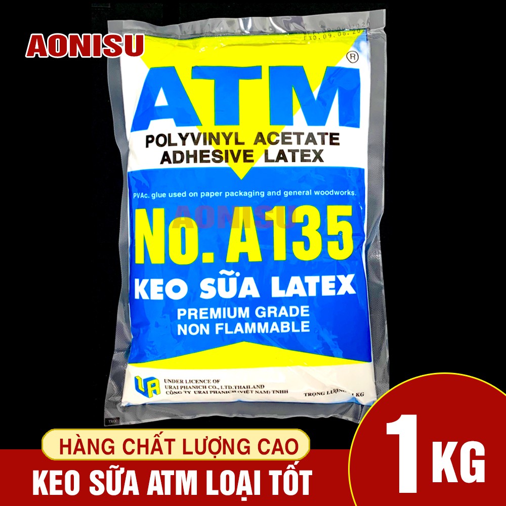 Keo Sữa ATM 1Kg - Keo Sữa Dán Giấy, Keo Sữa Dán Gỗ, Dán Vải, Dán Tường,...