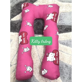HCM Gối ôm bà bầu chữ u loại gối to MẪU 210,hello kitty trắng