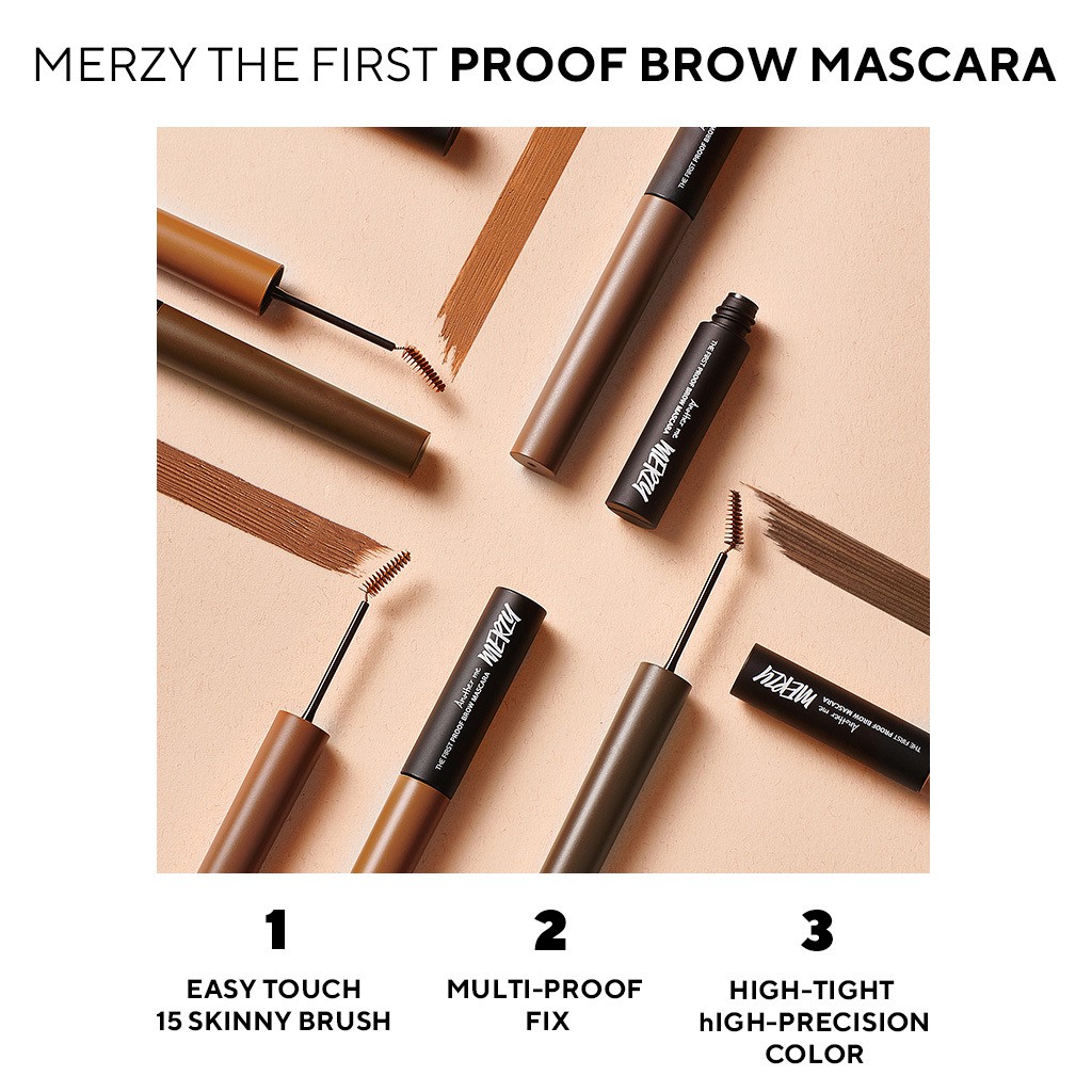 [Hàng mới về] Mascara chải lông mày MERZY chống thấm nước 3 màu sắc tùy chọn 3.5g | BigBuy360 - bigbuy360.vn
