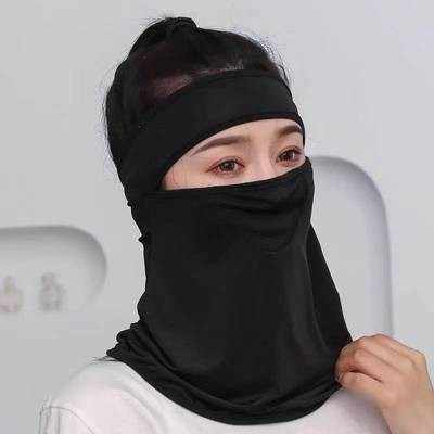 (PVN28636) Khẩu Trang NIJA che kín mặt, cổ. Khẩu trang vải lụa lạnh thoáng khí chống nắng ,chống bụi bảo vệ cổ mới 2022