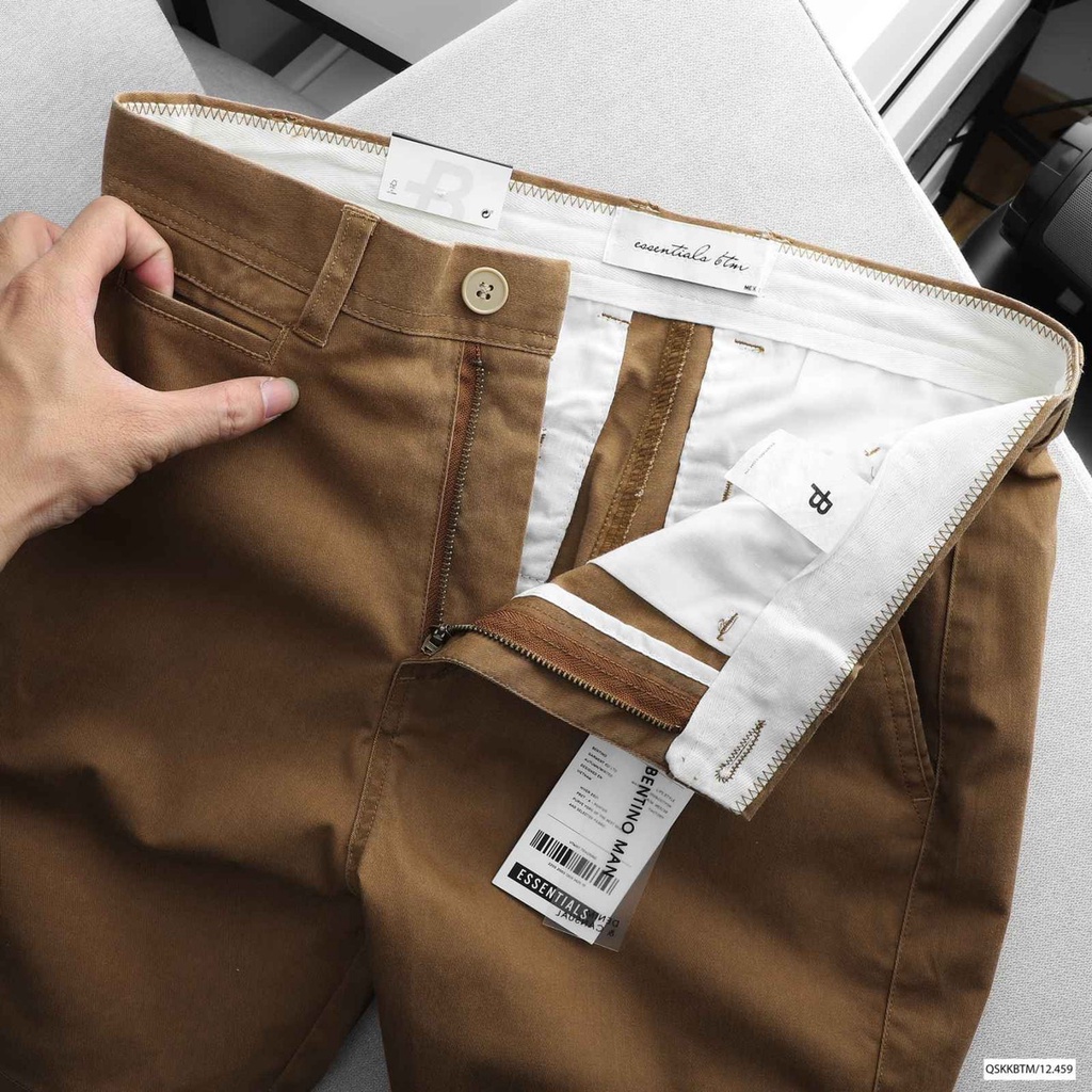 Quần lửng nam chất vải kaki cao cấp,form slim fit tôn dáng, nam tính 9661