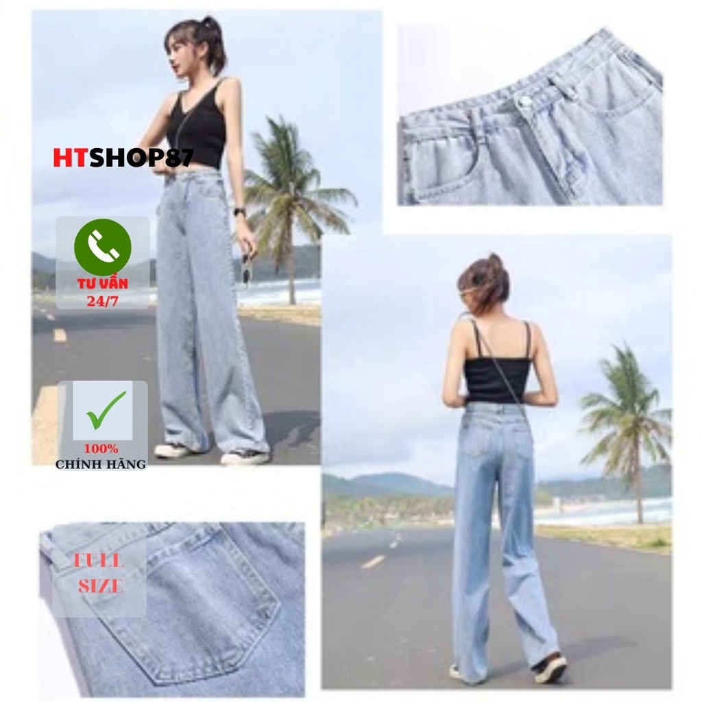 Quần bò jean nữ lưng cao 2022 phiên bản mới mùa xuân Hàn Quốc | BigBuy360 - bigbuy360.vn